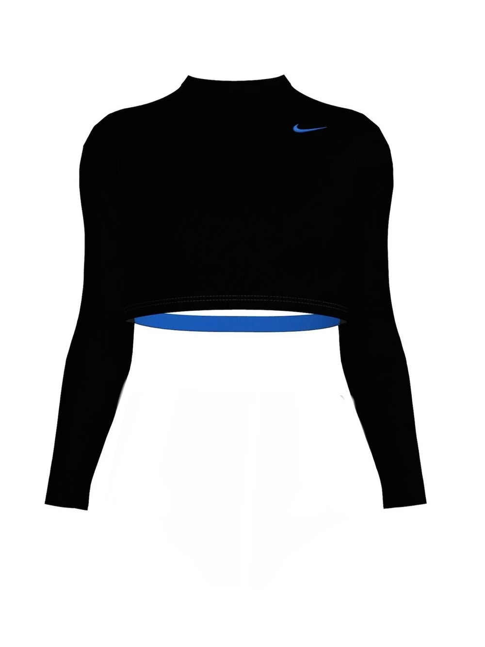 Nike Girls Cropped Rashguard Top